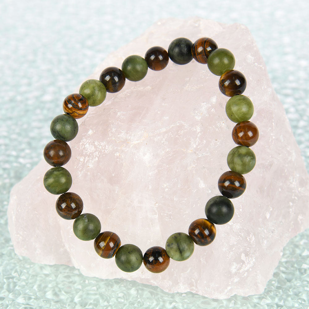 ARPURRAINA Tiger Eye Stone Crystal Bracelet Money Attraction Bracelet Attracts Wealth, Stretchable- Unisex Jewelry Gift glass  beads pulsera  amatista unity  bracelet protection bracelet encouragement gift fashion artificial Colorblock Beaded