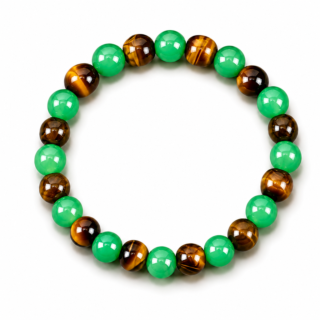 Arpurraina Money Attraction Bracelet with Green Aventurine & Tiger Eye beaded  jewelry protection bracelet encouragement gift fashion artificial bracelet  of  the  day Colorblock Beaded Crystal Bracelet ,Manifestation, Abundance, Good Fortune, Success