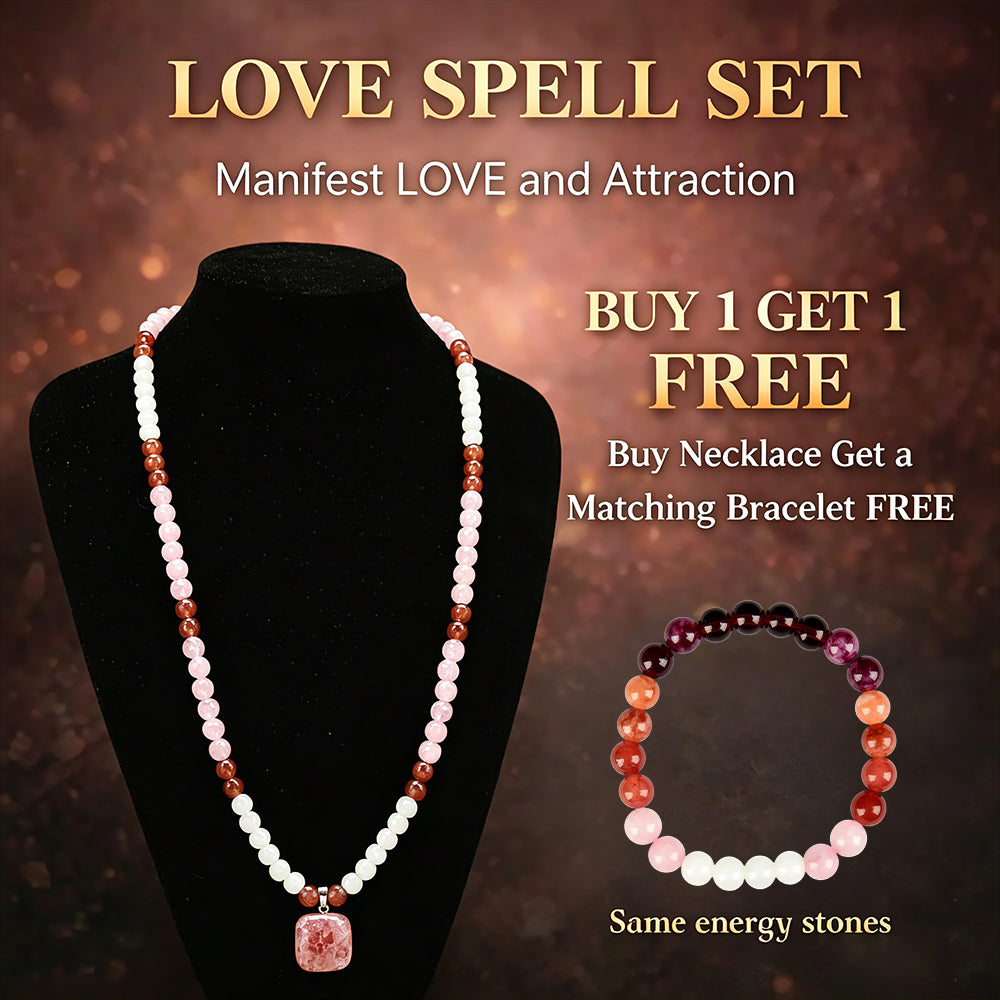 Arpurraina Feng Shui Money Attraction Necklace & Bracelet Set – Green Aventurine & Tiger Eye Pendant Healing Crystal Stone