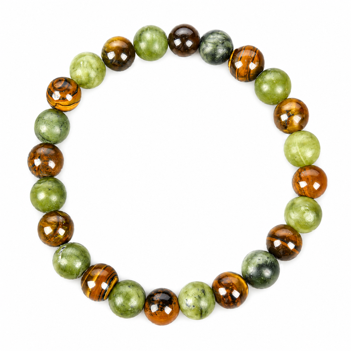 ARPURRAINA Tiger Eye Stone Crystal Bracelet Money Attraction Bracelet Attracts Wealth, Stretchable- Unisex Jewelry Gift glass  beads pulsera  amatista unity  bracelet protection bracelet encouragement gift fashion artificial Colorblock Beaded